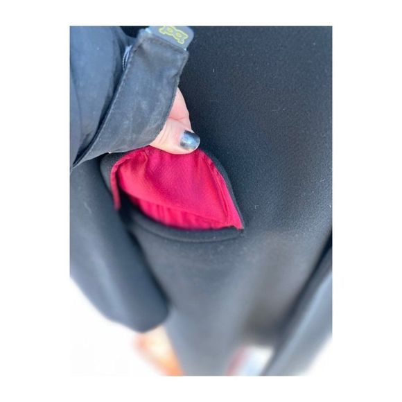 Savile Row Hand Tailored Black Virgin Wool Coat Overcoat Contour Cut - Picture 7 of 11